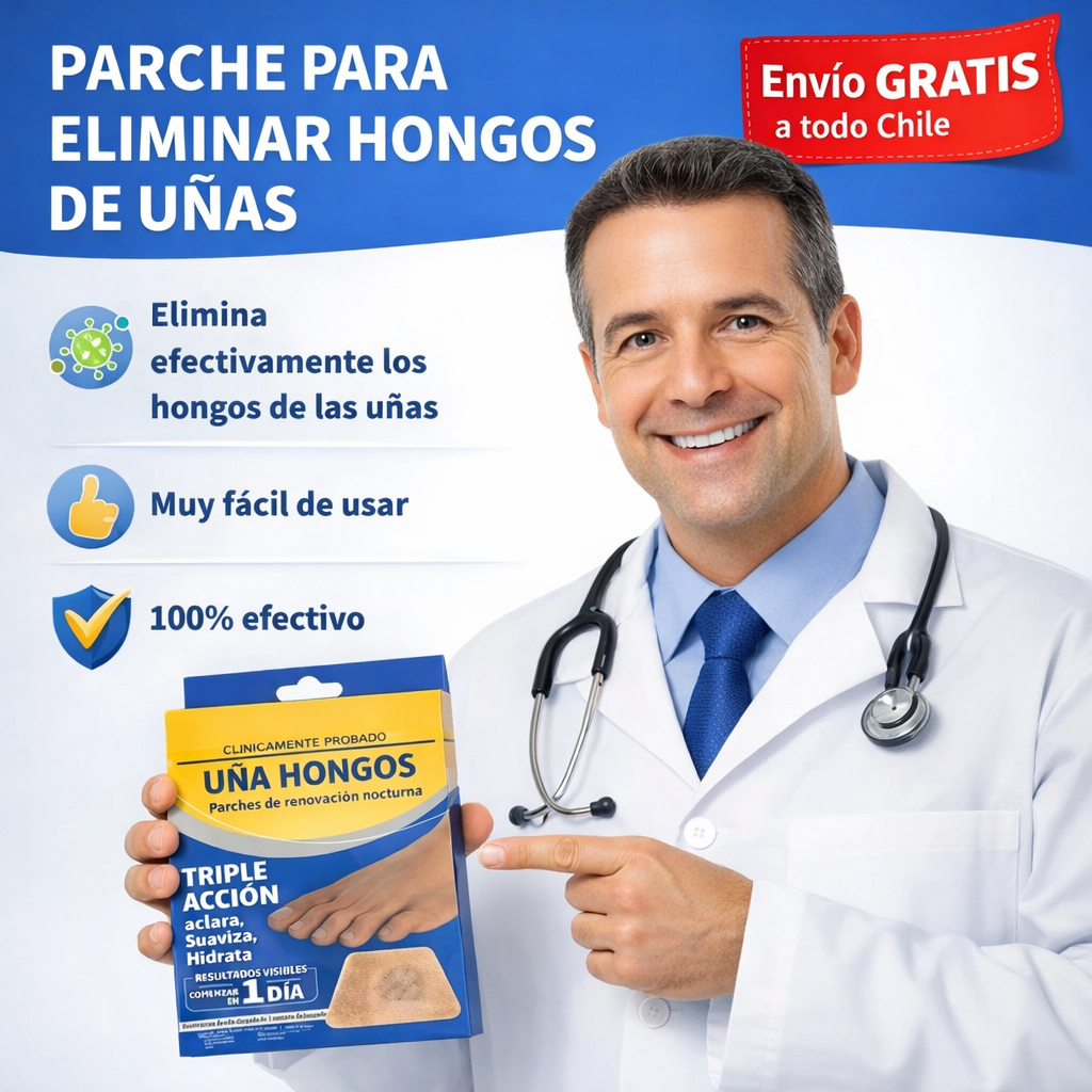 Solución 100% EFECTIVA para los hongos de uñas - 16 parches